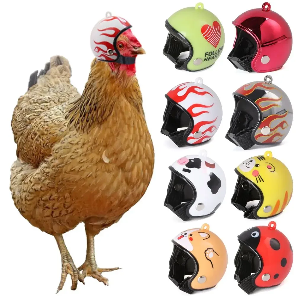 ABS Accessories Pet Supplies Sun Rain Protection Hats Pet Protective Headgear Chicken Helmet Bird Protect Cap
