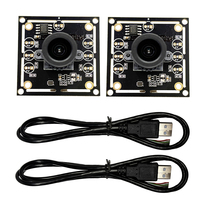 2PCS 180 Degree Camera Module Mini 1MP 720P OV9732 1280x720 30fps USB Camera Module Drive Free for WinXP/7/8/10 with 100cm Cable