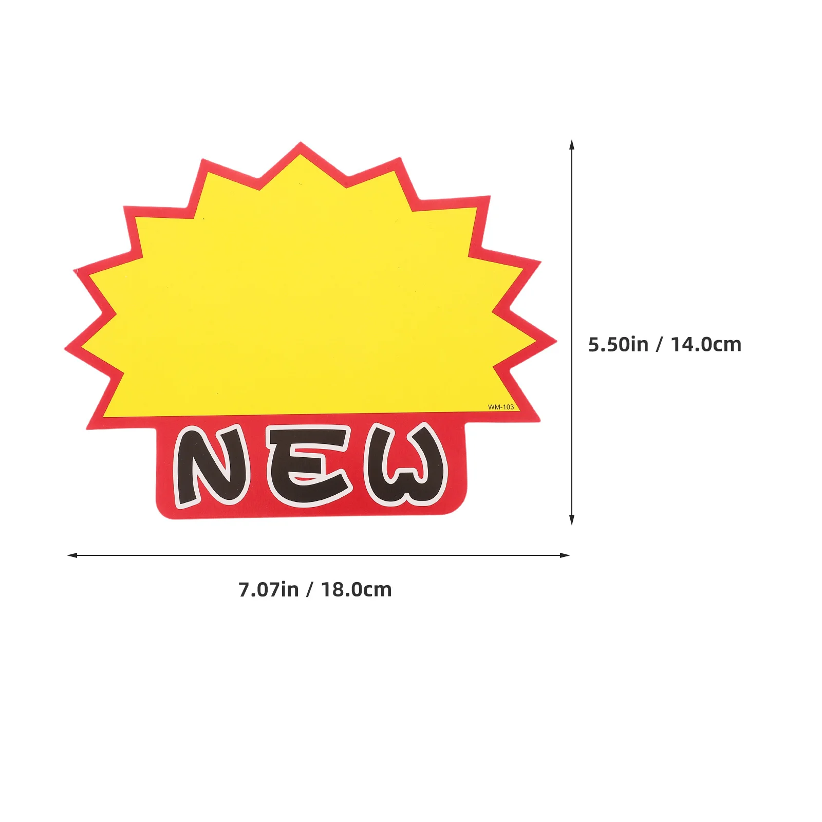100 قطعة علامات الأسعار لافتة للنظر عرض البيع بالتجزئة علامات انفجار بيع الزينة ملصقات المرآب ساحة مخزن تسجيل عرض البيع بالتجزئة #2
