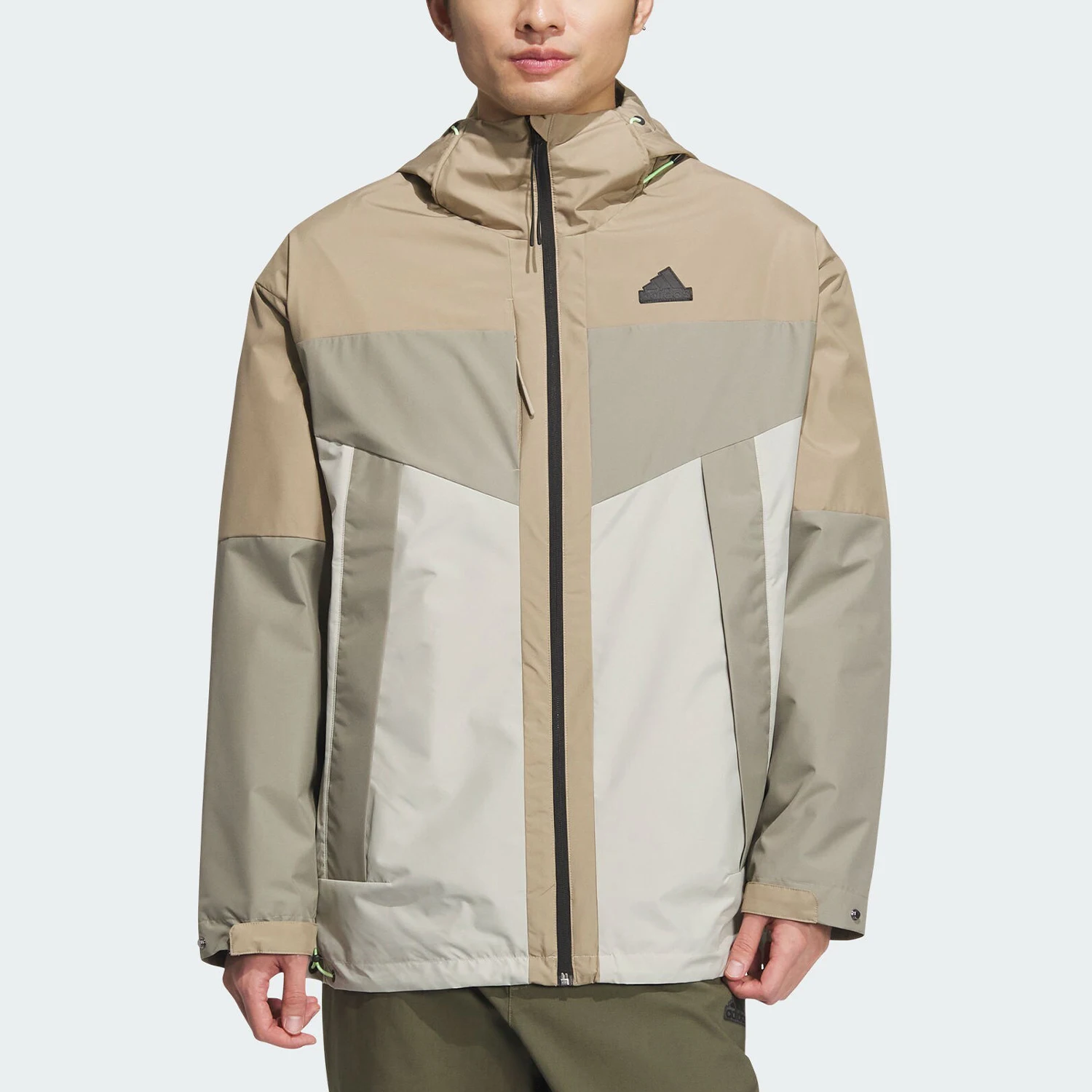 سترة رياضية كاجوال بقلنسوة منسوجة أصلية جديدة للرجال من أديداس JE8578 #1