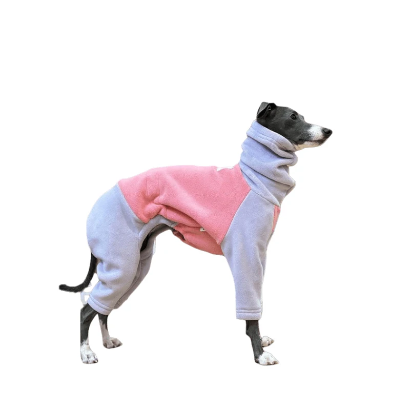 Imagem -06 - Cabolsa de Cão de Velo Quente Pijama de Gola Alta Italiano Greyhound Whippet Lurcher Galgo Dog Clothing Macacão