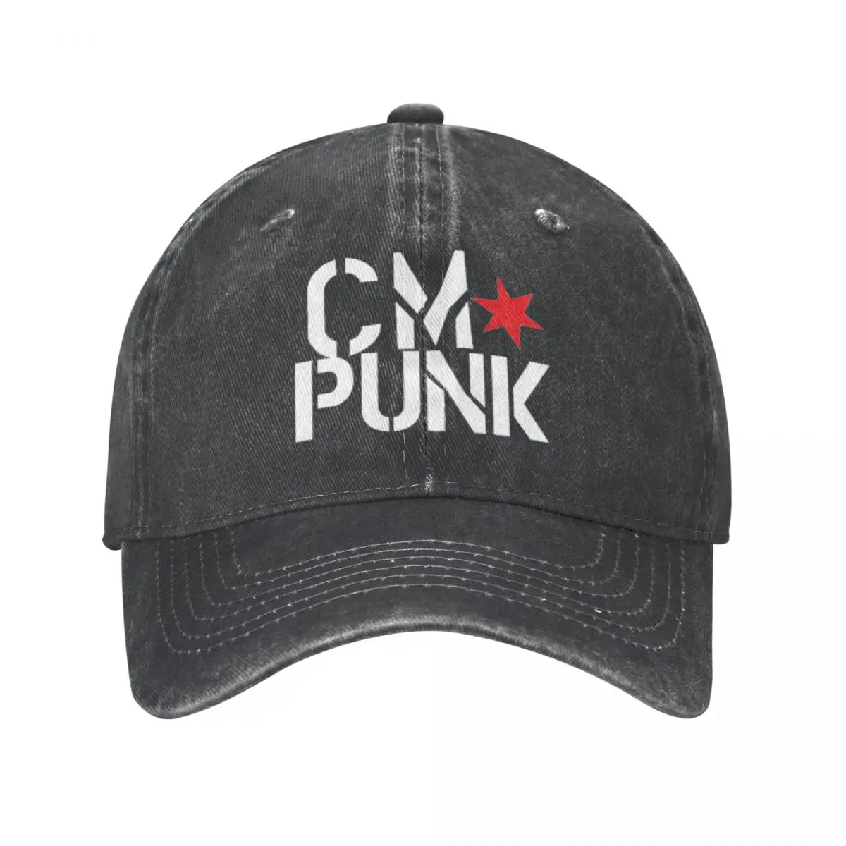 

Vintage Famous Wrestler Baseball Caps Unisex Style Distressed Denim Washed Headwear Return Of Cm Punk Outdoor Gift Hats Cap