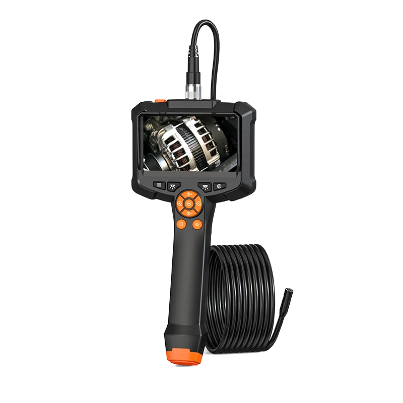 Factory New Portable Handheld 5M Hard Cable 4.3 Inch IPS HD Screen Industrial Endoscope Mini Camera for Car Detector Pipeline