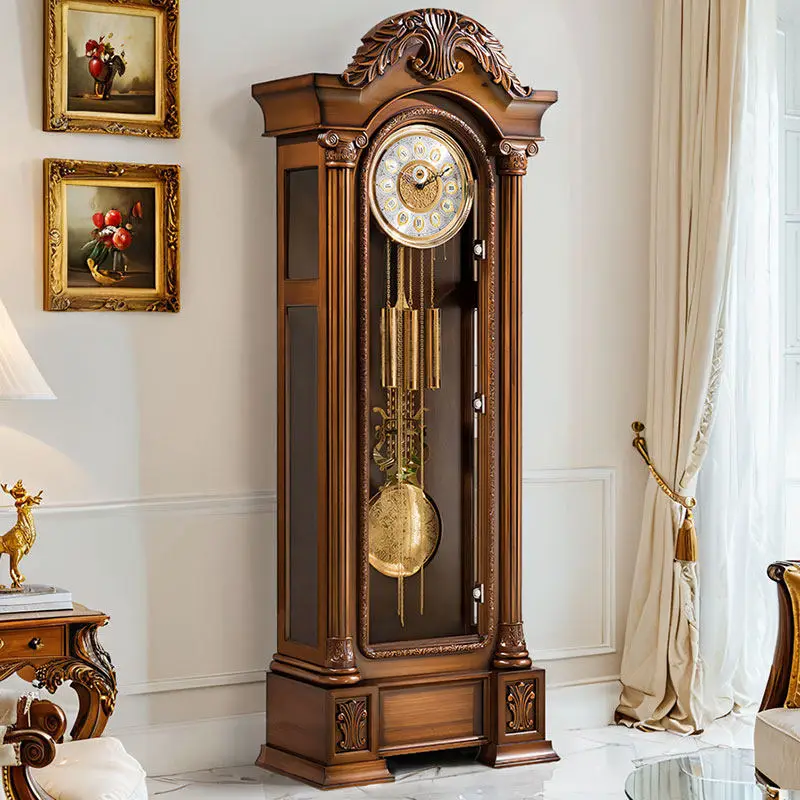 D10.16 - european style floor clock, living room mechanical four-tone clock, living room ornament, classic d006