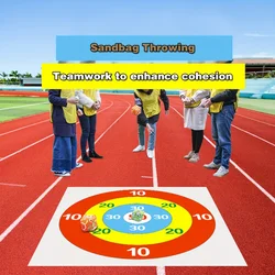 1.5/1meter vinyl throwing tray and sandbag game holiday gatherings, sports competitions, team activities, game background cloth