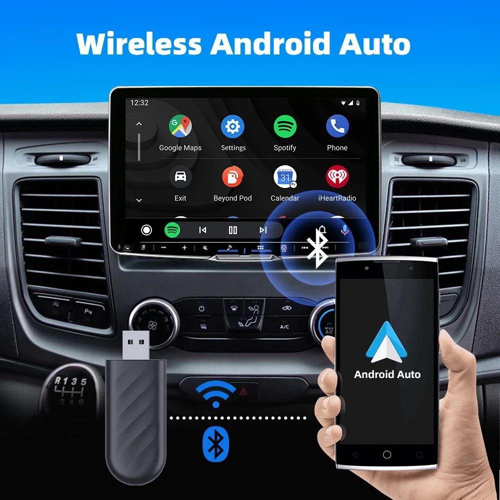 New Mini CarPlay Wireless Adapter Car Play Dongle BT5.0 WiFi Fast Connect Plug and Play for Apple OEM Wired CarPlay Car