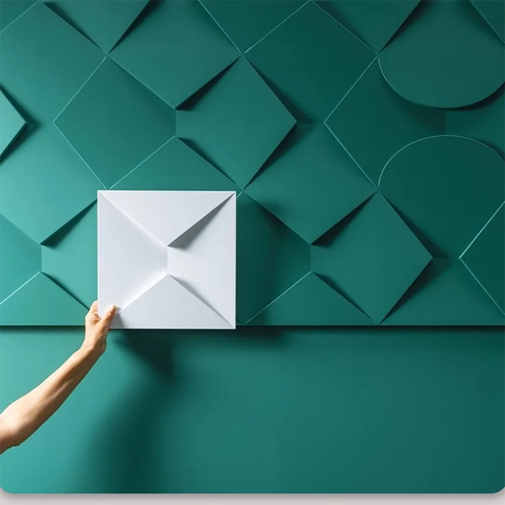 

3D силиконовая форма для бетонной настенной плитки - текстурированная панель «сделай сам» для кафе, фоновой стены ресторана, формы для дизайна гипсо-цементного кирпича