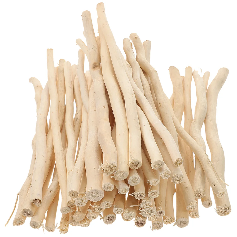 50 Pcs Natural Dry Branches Wood Twigs Sticks Birch Accessory DIY for Log Crafting