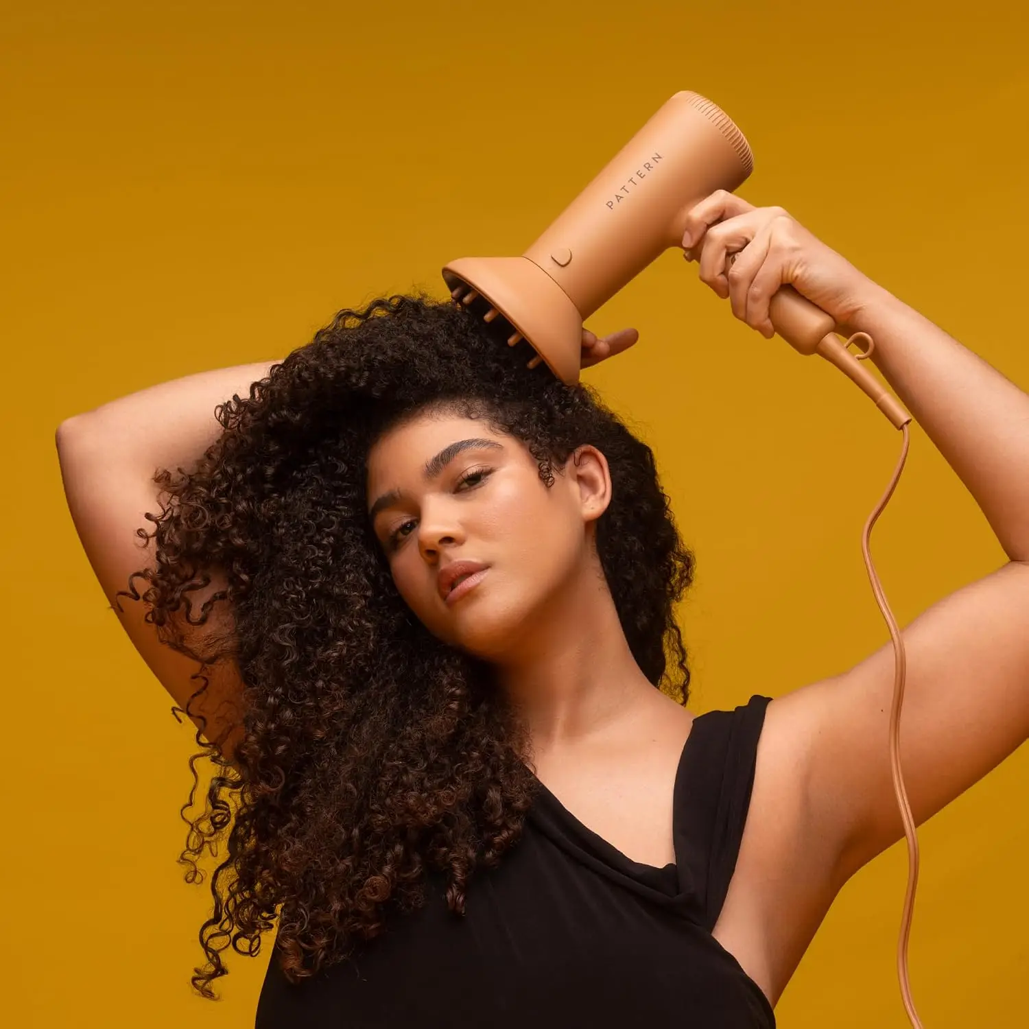 Blow Dryer for Curly, Coily, and Tight-Textured Hair with Four Included Attachments