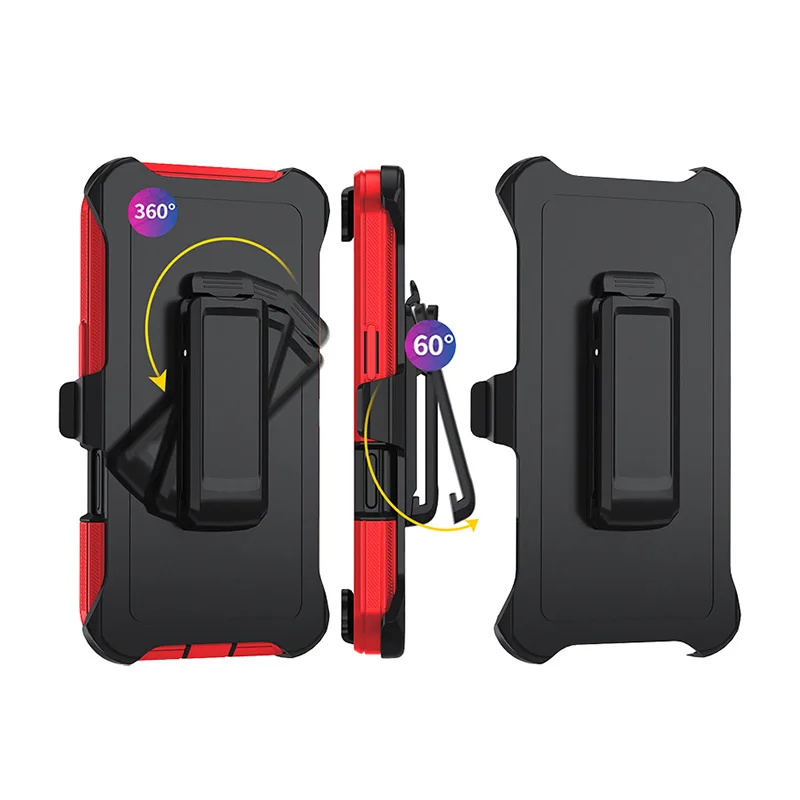 아이폰 17Air 16 15 14 13 12 Pro Max용 3-IN-1 밀리터리 헤비 듀티 클립형 케이스, 기타 방탄 충격 방지 아머 박스 커버