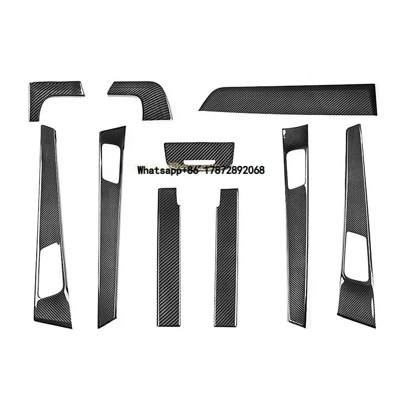 Car Modified Parts High Glossy Carbon Fiber Car Interior Trim Strip for  Panamera 971