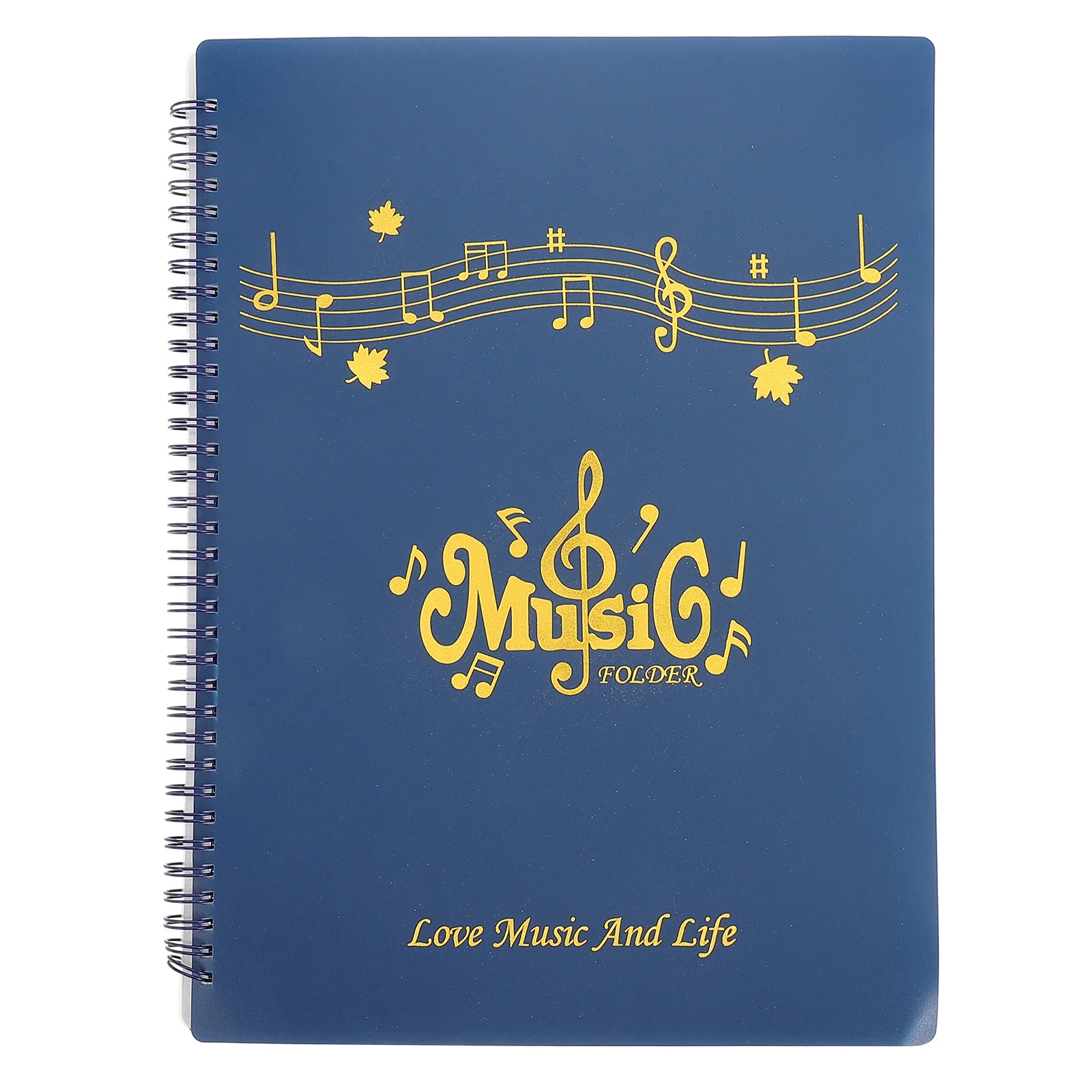 

Vintage 30-Page Non-Reflective Sheet For Piano Guitar Band Flip File Folder Stylish Design Plastic