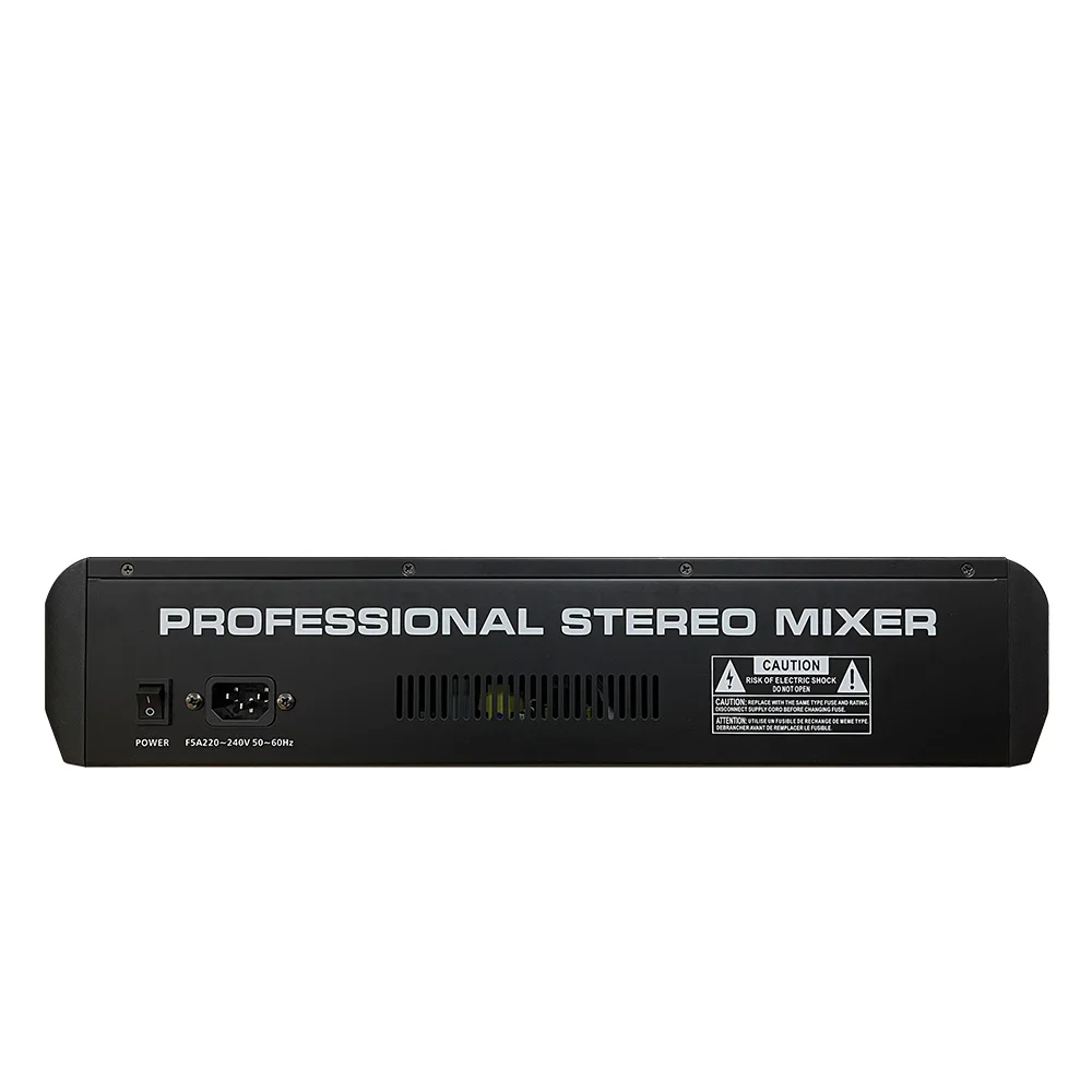 전문 8 채널 오디오 믹서 콘솔 99 DSP 블루투스 USB 컴퓨터 입력 48v 전원 공급 장치 번호 라이브 무대 성능