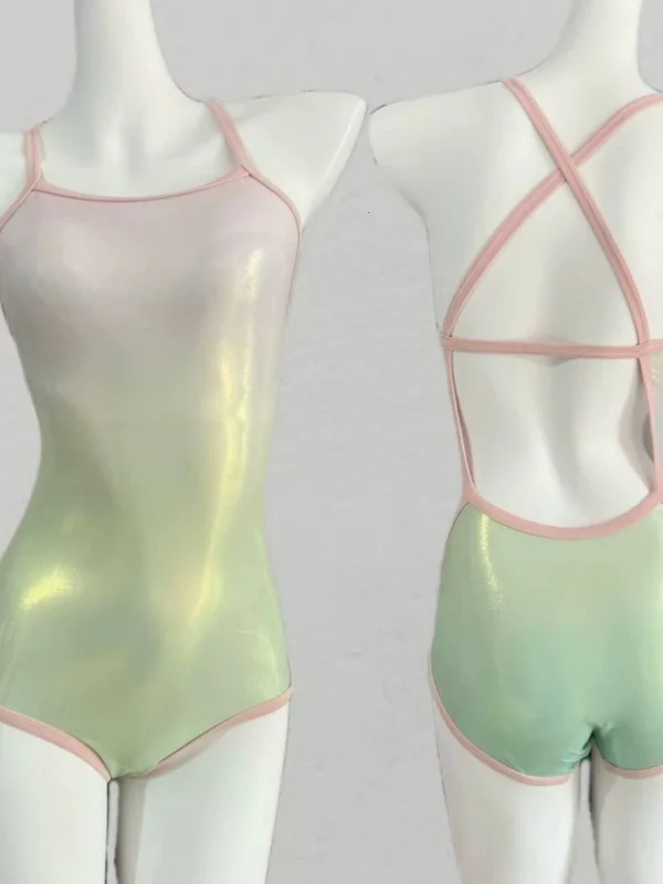 

Новый женский купальник 2025 года: профессиональный, с полной защитой бедер, для плавания и спортзала, со съемными чашечками для груди