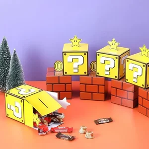 Hộp quà tặng Super Mario Bros, hộp kẹo anime, trang trí tiệc sinh nhật, đồ dùng bao bì trẻ em 10 Túi bán hàng chính Super Mario - №7