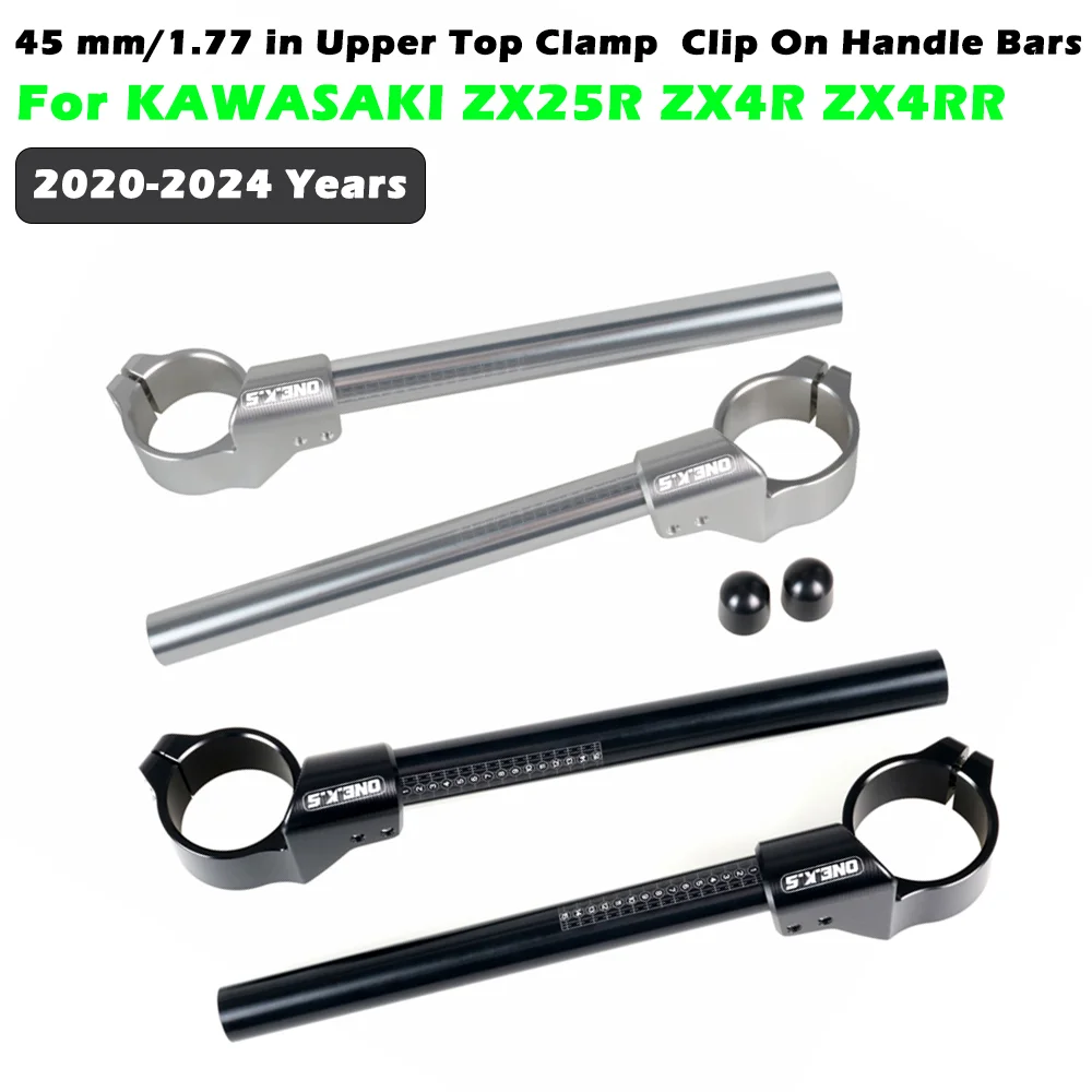 

45mm, 1.77 in Motorcycle Racing Upper Top Clamp Clip On Fork Tube Handle Bar Fit For Kawasaki ZX25R ZX4R ZX4RR ZX4R-SE