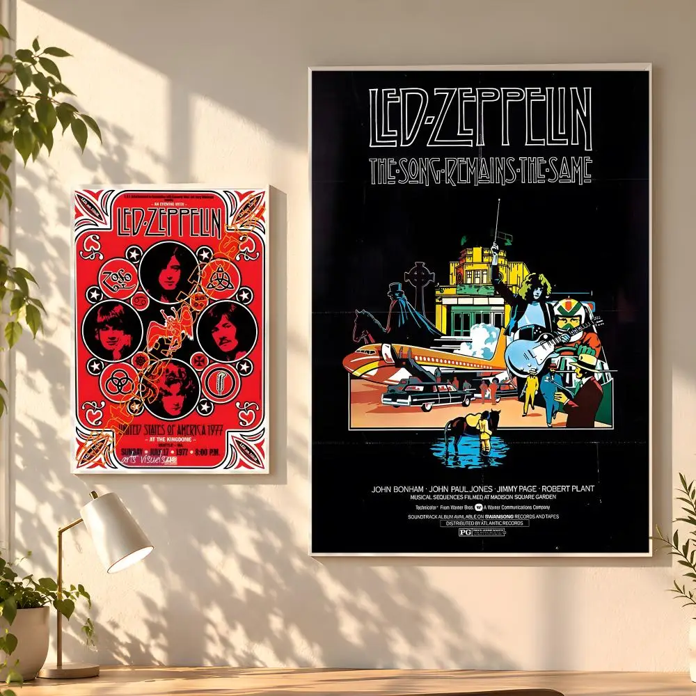 Band L-Led Z-Zeppelin Poster Creative Room Art For Dorm Bedroom Study Apartment Home Gift