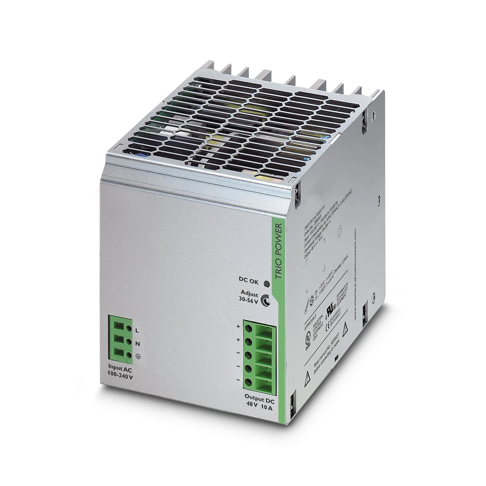 2866501 TRIO-PS/1AC/48DC/10 TRIO POWER Power Supply Output 48VDC/10A Works Perfectly Fast Ship