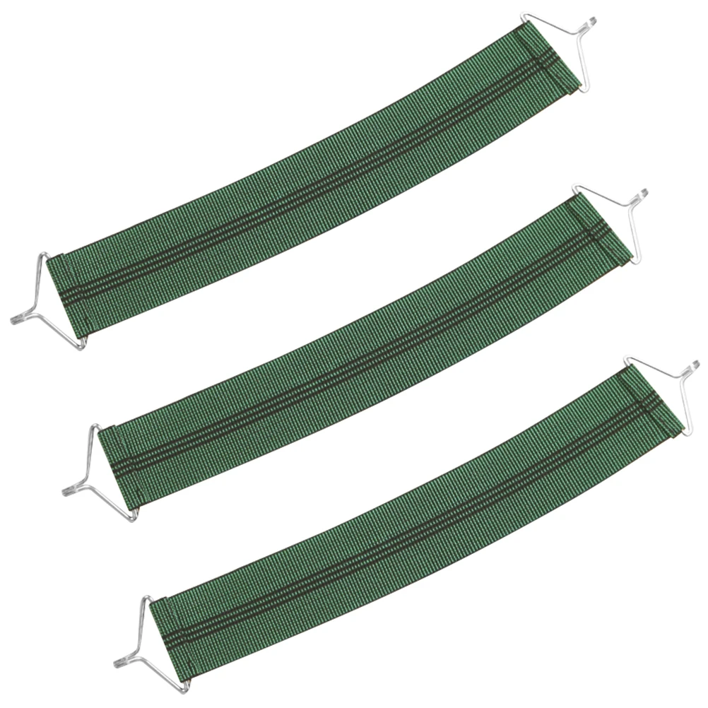 

3pcs Fabric Straps Green Chair Repair Strap Set Lounge Repair Kit Reinforcement Outdoor Beach Supplies Efficient Simple