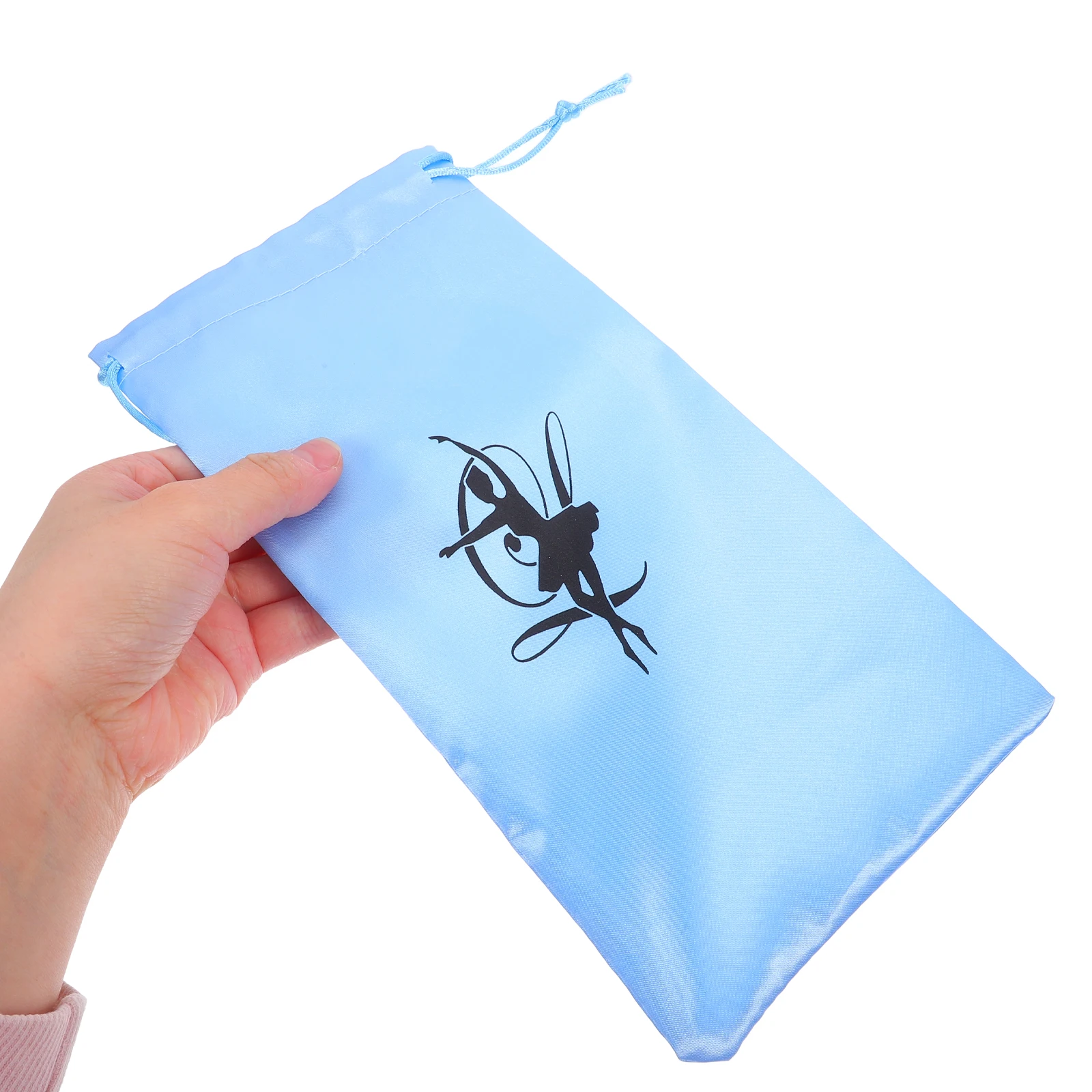 

1Pair Ballet Dance Shoe Storage Bag Soft Satin Pouch for Shoes Training Competition Travel Drawstring Dance Shoe Pouch