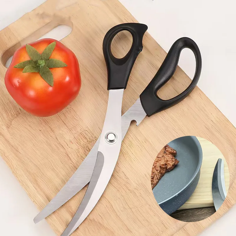 Tijeras de barbacoa de estilo coreano, tijeras de barbacoa multifuncionales de acero inoxidable, tijeras para huesos de pollo