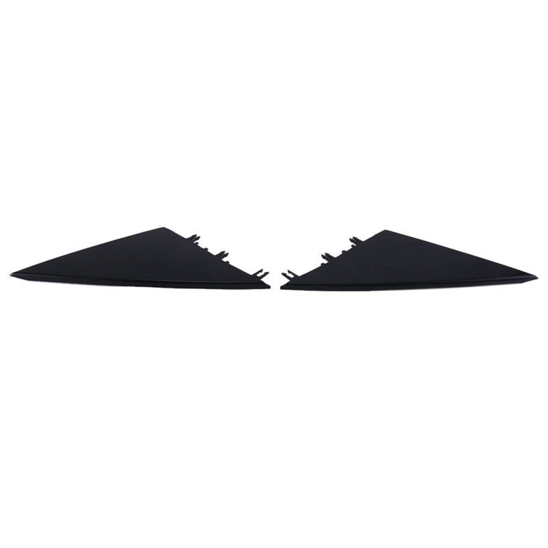 1 Pair Car Triangle Trim Panel Exterior Mirror Triangle Trim Panel Black For Tesla Model Y