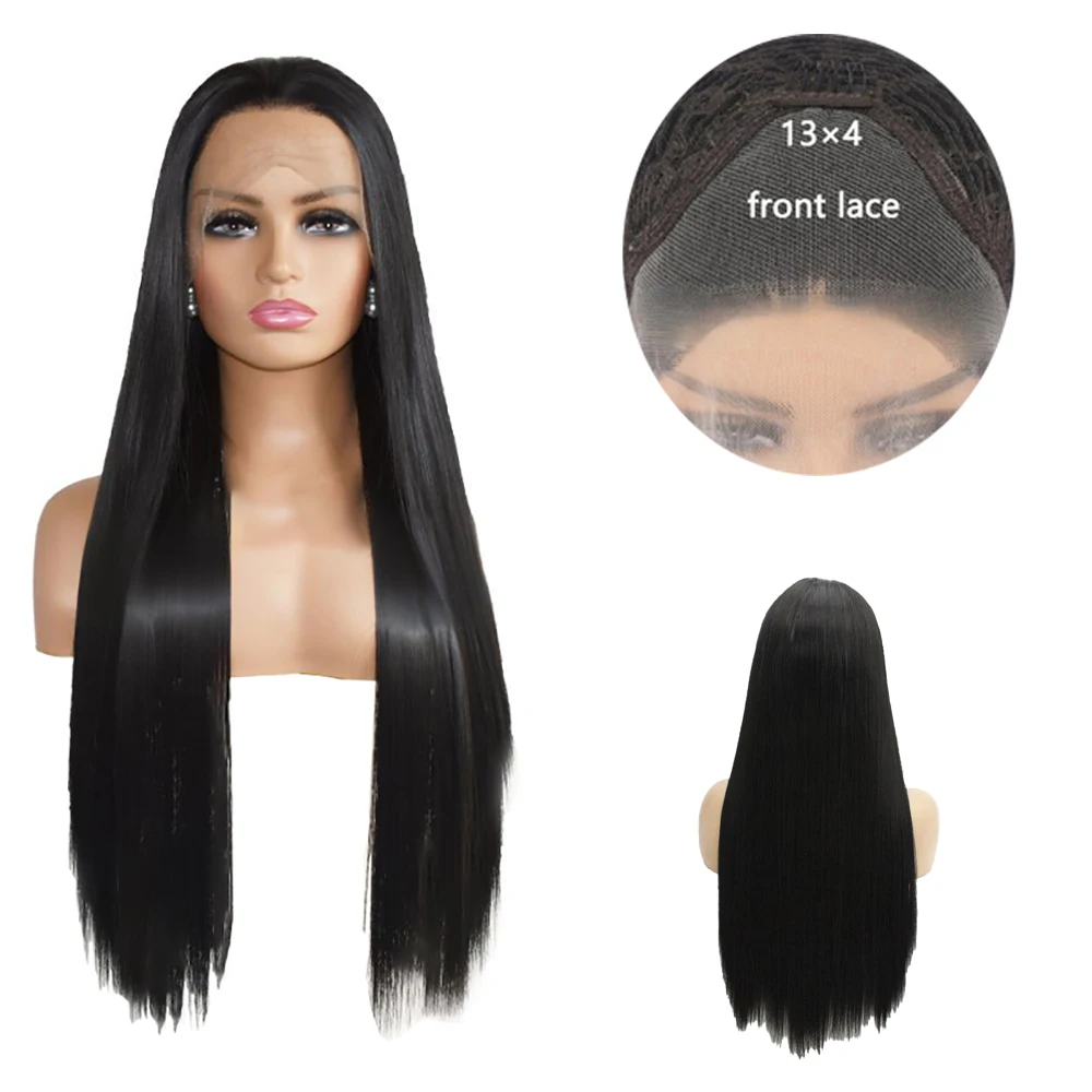 13 × 4 HD شعر صناعي بدانتيل أمامي 24 بوصة شعر ذهبي طويل مستقيم كثافة 180%، مناسب للحفلات اليومية للنساء شعر مستعار خالي من الغراء