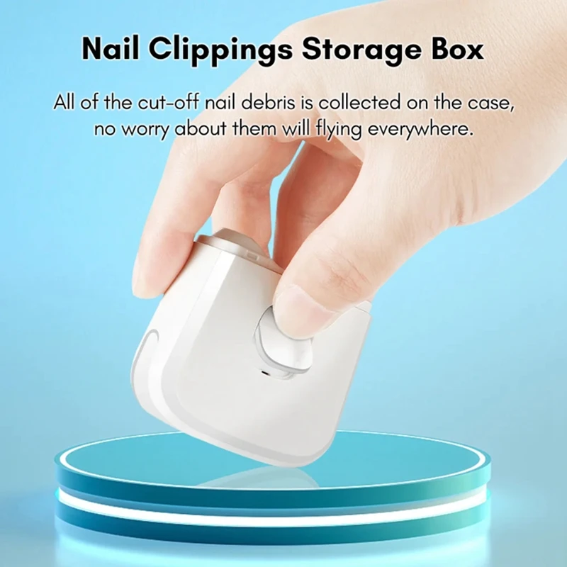 Electric Nail Clipper Manicure Device For Adults, Nail Polisher, Baby And Child Anti-Pinch Automatic Nail Clipper, Durable