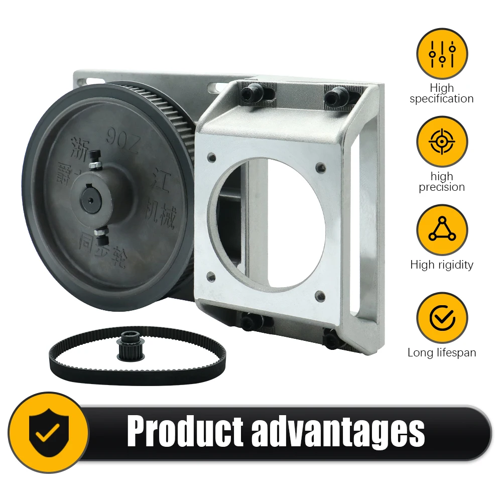 1 قطعة 2mod CNC صندوق التروس نسبة 5:1 علبة التروس مستقيم حلزوني الأسنان علبة التروس متزامن عجلة المخفض صندوق ل رف 2 متر/nema34 المحرك