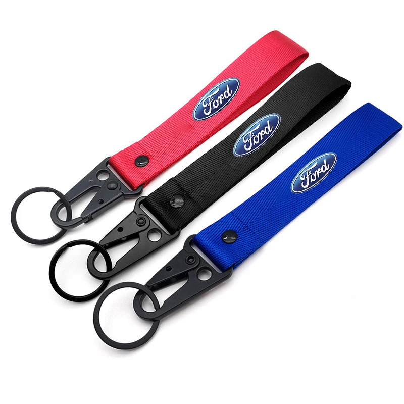 Suede Car Keychain 360 Degree Rotating Horseshoe Keyring For Ford Ranger S-Max Focus Galaxy Mondeo Transit Tourneo Custom Ranger