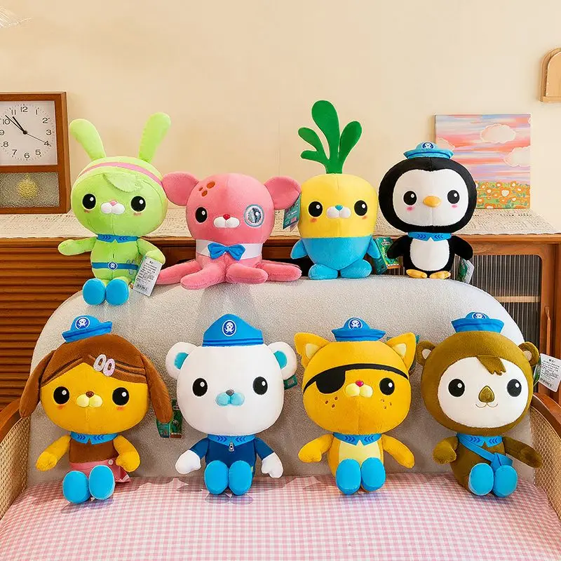 

30 Cm Cartoon Octonauts Plush Toy Cute Barnacles Kwazii Peso Plush Doll Anime Peripheral Desktop Ornament Friend Birthday Gifts
