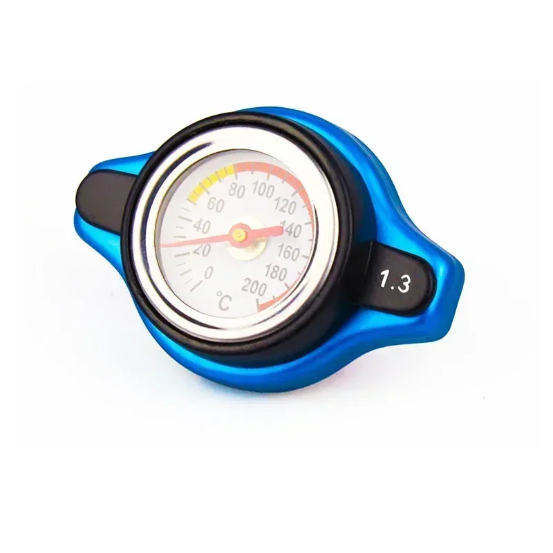 Car Motorcycle Styling Thermo Radiator Cap Tank Cover Water Temperature Gauge with Utility Safe 0.9 Bar/ 1.1 Bar/1.3 Bar