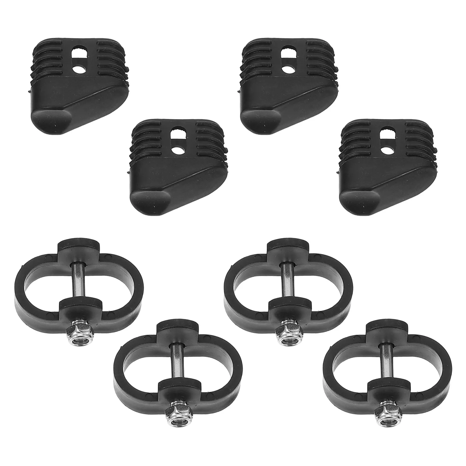 2Set Recliner Assembly Clip Folding Chair Connector Black Heavy Duty Repair Parts Replacement Outdoor Furniture Feet Protector view 6