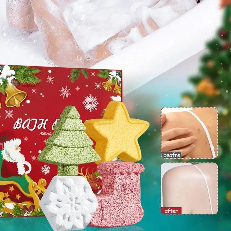 Christmas Bath Soap Bath Ball Christmas Clean Body Bath Soap Christmas Theme Bath Ball With Unique Scent For Kids Adult