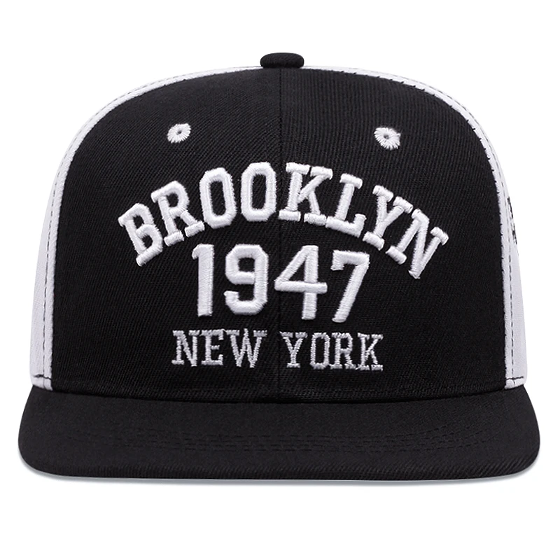 1947 Brooklyn Embroidery Snapback Hat High Quality Baseball Cap Men\'s Versatile Pattern Casual  Adjustable Hip Hop Sports Hat