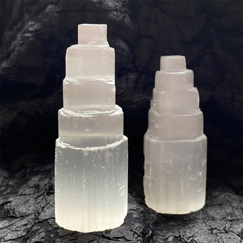 

Natural Rough Witchcraft Selenite Crystal Healing Home Decor From Morocco