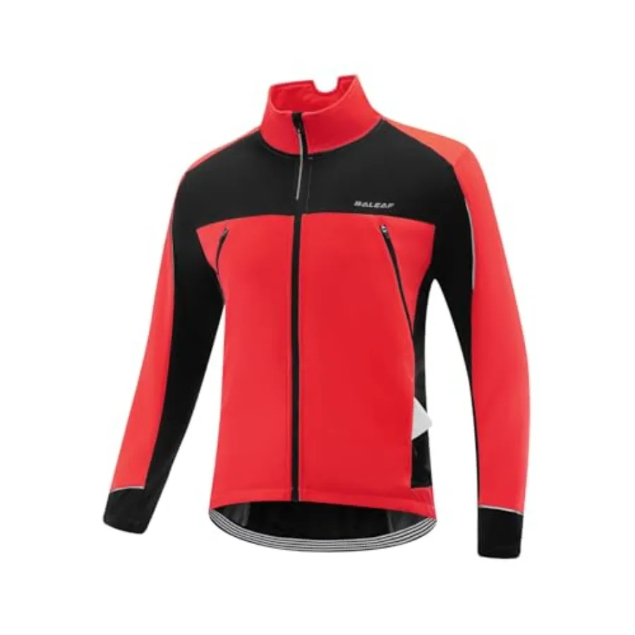 

baleaf Men's Winter Jacket Windproof Softshell Thermal Warm Pockets Cycling Running Mountain Biking Cold Weather Gear