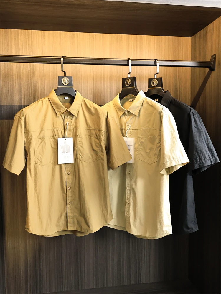 

Tech Qui Dry Texture, лето 2022, мужские японские брюки в стиле ретро Moisture ng, дышащий откидной воротник ort Sve Loose irt