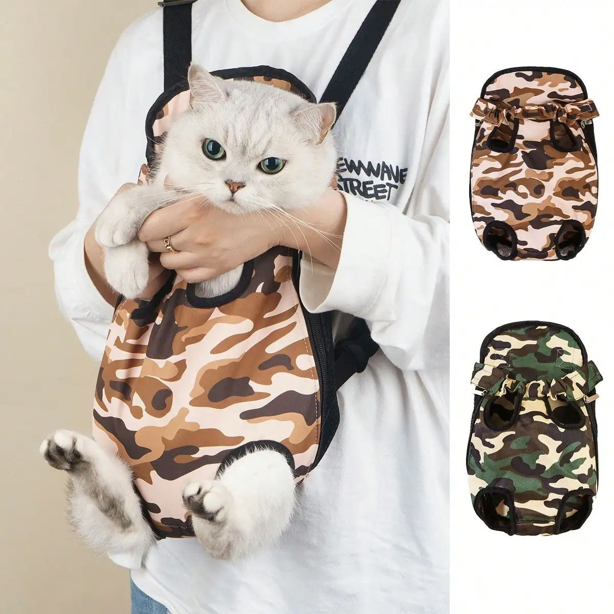 

1pc Breathable Mesh Front Pet Carrier Backpack, Convenient And Portable For Travel And Vacation