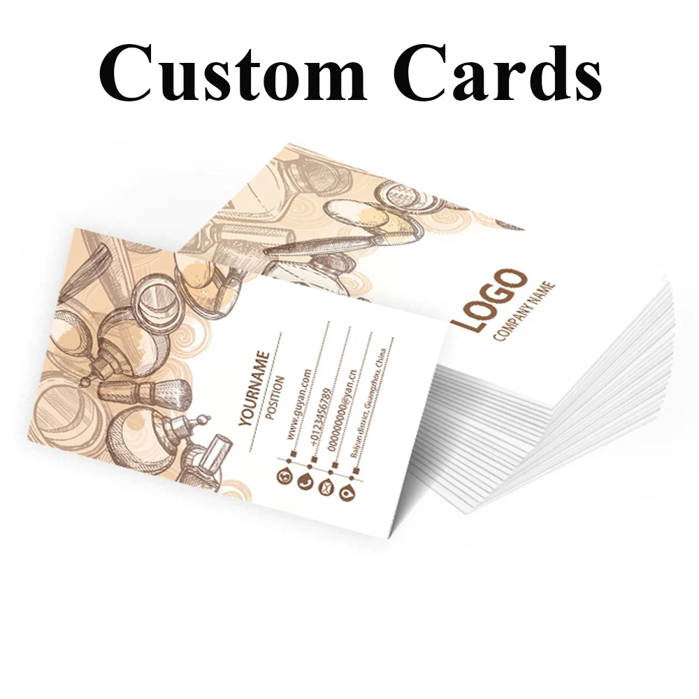 Custom Business Cards Double-sided 300g Paper Cards with Name Customize Greeting Gift Packaging Postcards for Wedding Invitation