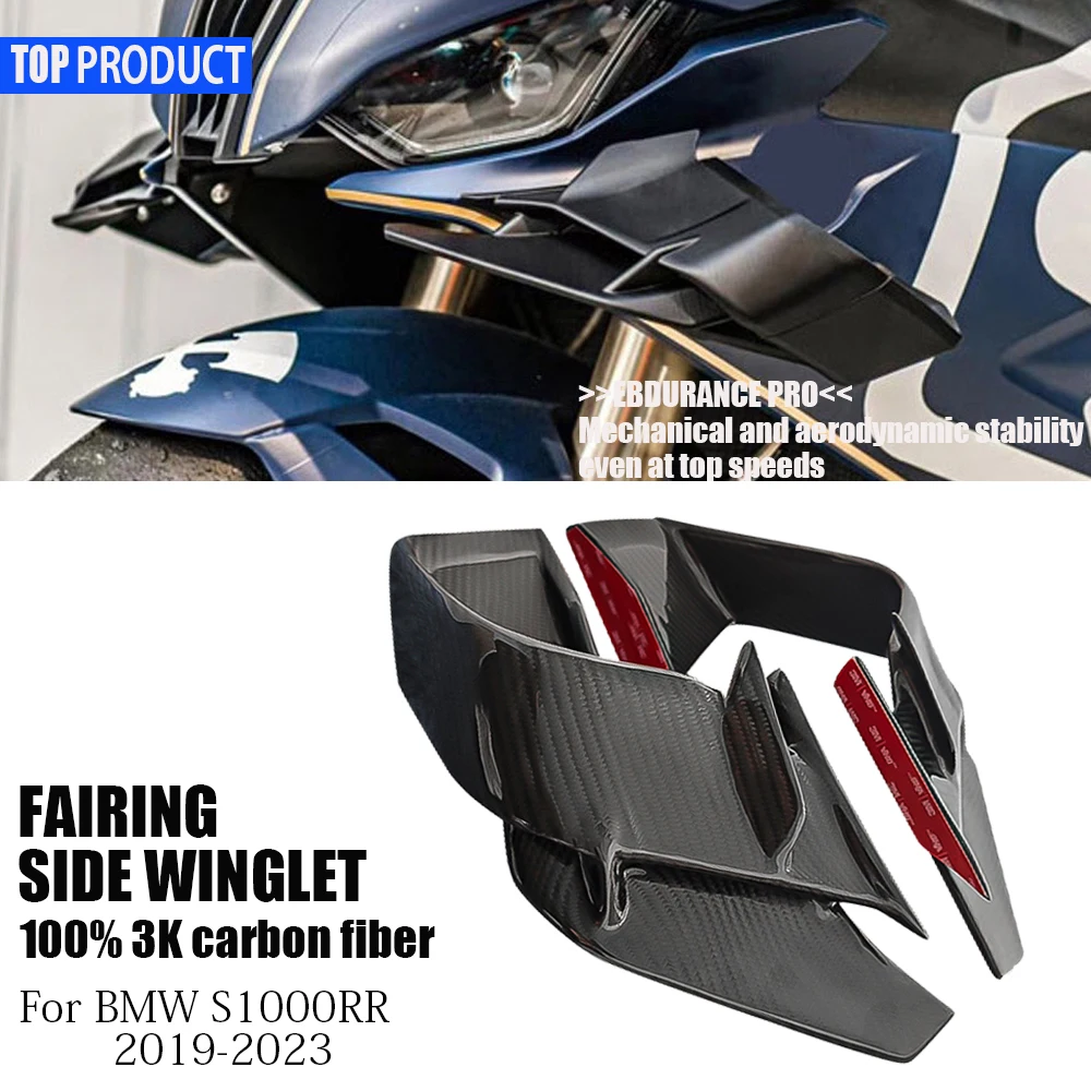 Aerodynamic front spoiler For BMW S1000RR high-quality 3K carbon fiber fixed wing S1000 RR 2019 2020 2021 2022 2023