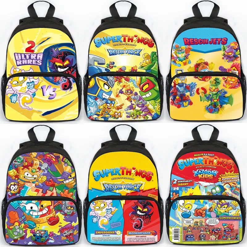 

Superzings Backpack for Boys Girls Cartoon SuperThings School Bags Children Daypack Anime Mochila Back to School Bookbag New