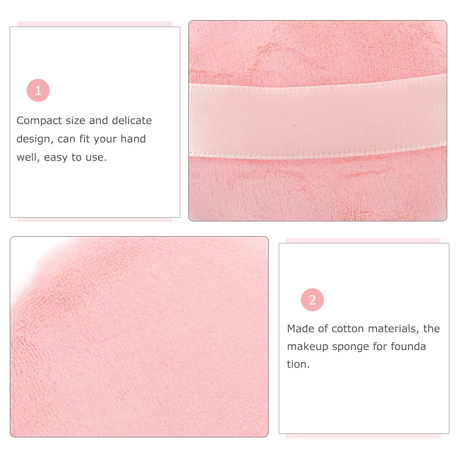 2 قطعة مسحوق للنساء إسفنجة مكياج قابلة لإعادة الاستخدام للوجه كريم الأساس المخفي أحمر الخدود مسحوق يشكلون الإسفنج #1