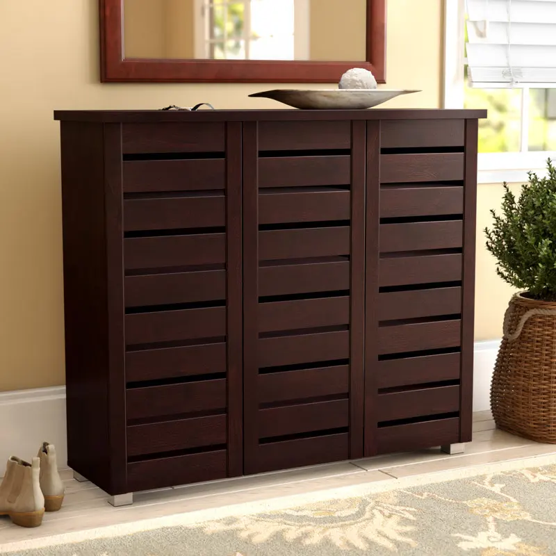 

#Large Space Saving Home Simple Shoe Rack Wooden Shoe Rack Storage Cabinet With Door