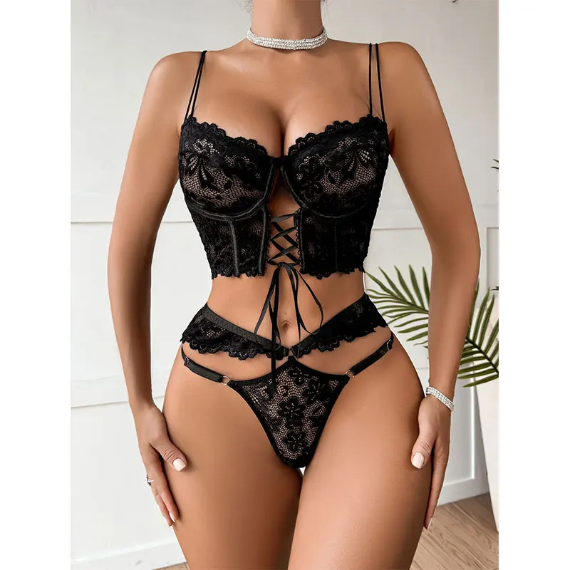 Sexy Large Size Lingerie Women Bra Set Girl Floral Lace Underwear Set Underwire Brassiere Push Up Outfit Delicate Bra Kit