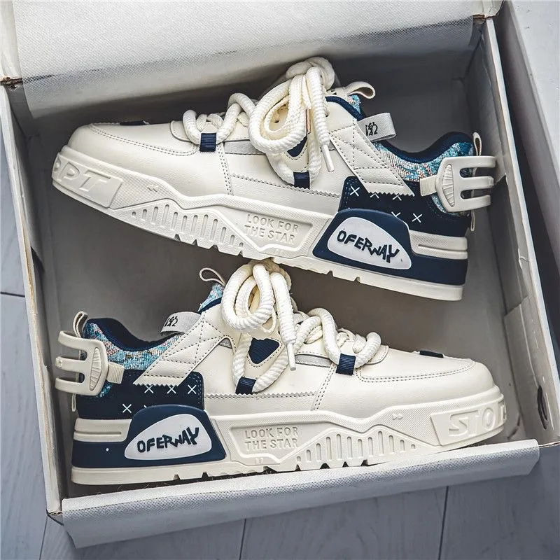 

2025 New Shoes for Men Breathable Comfort Casual Fashion Skateboard Men Shoes Low Top Platform Vulcanized Shoe Zapatillas Hombre