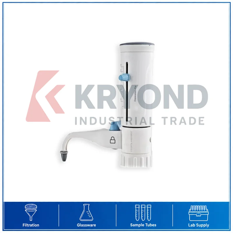 Adjustable Bottle Top Dispenser Up to 100mL Large Capacity Laboratory Use for Accurate Liquid Transfer and Sample Preparation
