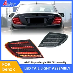 Car Styling for Benz W204 Tail Lights 2007-2013 Maybach Style LED DRL Turn Signal Brake Reverse Auto Accessories