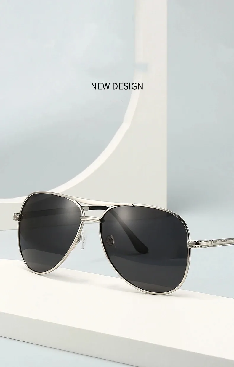Markendesign Piloten-Polarisierte Sonnenbrille für Herren und Damen – Modetrend für Outdoor, Radfahren, Autofahren – Sonnenbrille, Schutzbrille, Eyewear 2026 – Detail 2