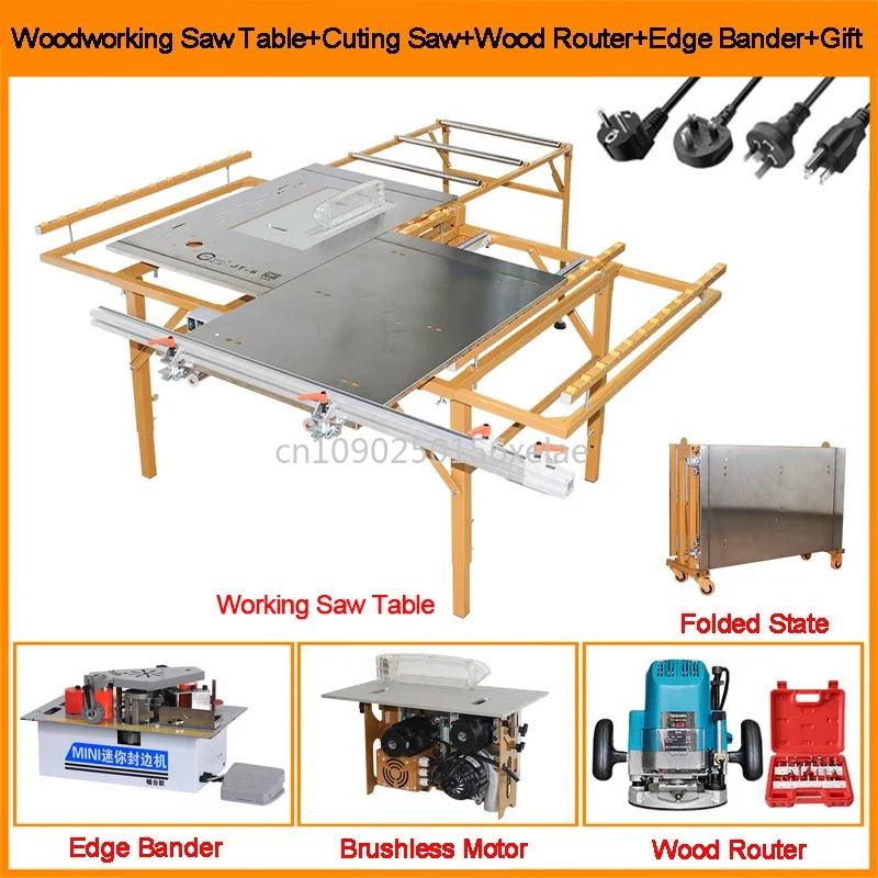 Luxury Portable Sliding Table Panel Saw Cutting Machine Multifunctional Folding Woodworking Cutting Machine Panel Saw